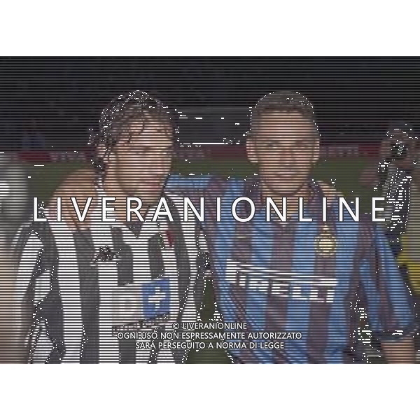 1998-1999 UDINE TROFEO TIM INTER JUVENTUS NELLA FOTO ALESSANDRO DEL PIERO E ROBERTO BAGGIO AG ALDO LIVERANI SAS