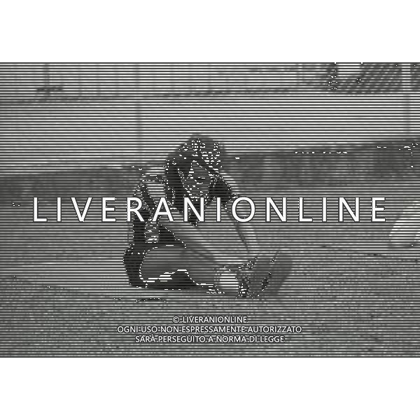 RETROSPETTIVA PIETRO ANASTASI CALCIATORE NELLA FOTO PIETRO ANASTASI IN RITIRO CON L\'INTER A SAN PELLEGRINO TERME NELL\'ANNO 1976 AG ALDO LIVERANI SAS