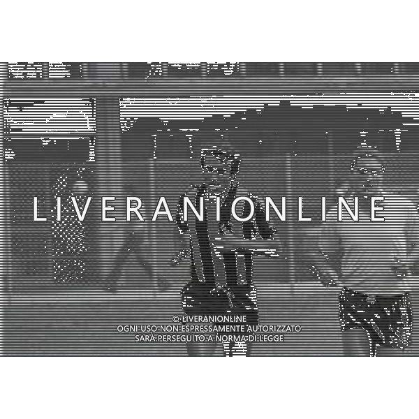 RETROSPETTIVA PIETRO ANASTASI CALCIATORE NELLA FOTO PIETRO ANASTASI IN RITIRO CON L\'INTER A SAN PELLEGRINO TERME NELL\'ANNO 1976 AG ALDO LIVERANI SAS