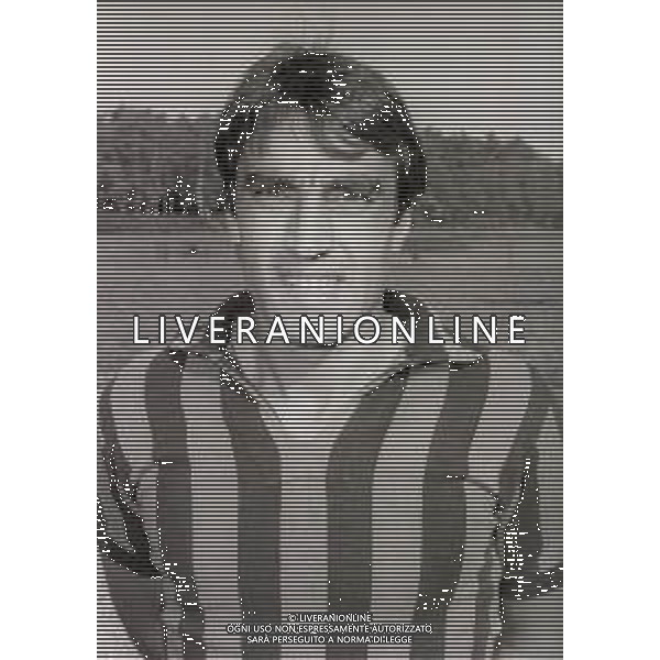 RETROSPETTIVA PIETRO ANASTASI CALCIATORE NELLA FOTO PIETRO ANASTASI CON LA MAGLIA DELL\'INTER NELL\'ANNO 1977-1978 AG ALDO LIVERANI SAS