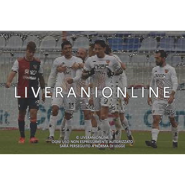 06-01-2021-CAGLIARI CALCIO-BENEVENTO CALCIO. CAMPIONATO CALCIO ITALIANO SERIE A 2020/2021. ITALIA, SARDEGNA, CAGLIARI, STADIO SARDEGNA ARENA. SALVATORE MOI/ALDO LIVERANI SAS NELLA FOTO: ESULTANZA GOL DI TUIA, BENEVENTO IN TRASFERTA CONTRO CAGLIARI. 1-2.