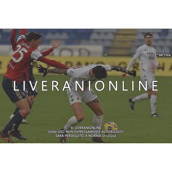 06-01-2021-CAGLIARI CALCIO-BENEVENTO CALCIO. CAMPIONATO CALCIO ITALIANO SERIE A 2020/2021. ITALIA, SARDEGNA, CAGLIARI, STADIO SARDEGNA ARENA. SALVATORE MOI/ALDO LIVERANI SAS NELLA FOTO: DA SINISTRA A DESTRA: ZAPPA, CAGLIARI, LAPADULA, BENEVENTO.