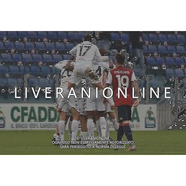 06-01-2021-CAGLIARI CALCIO-BENEVENTO CALCIO. CAMPIONATO CALCIO ITALIANO SERIE A 2020/2021. ITALIA, SARDEGNA, CAGLIARI, STADIO SARDEGNA ARENA. SALVATORE MOI/ALDO LIVERANI SAS NELLA FOTO: ESULTANZA FINE GARA BENEVENTO, BATTE CAGLIARI.