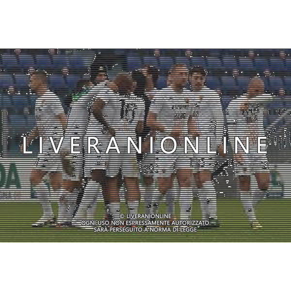 06-01-2021-CAGLIARI CALCIO-BENEVENTO CALCIO. CAMPIONATO CALCIO ITALIANO SERIE A 2020/2021. ITALIA, SARDEGNA, CAGLIARI, STADIO SARDEGNA ARENA. SALVATORE MOI/ALDO LIVERANI SAS NELLA FOTO: ESULTANZA FINE GARA BENEVENTO, BATTE CAGLIARI.