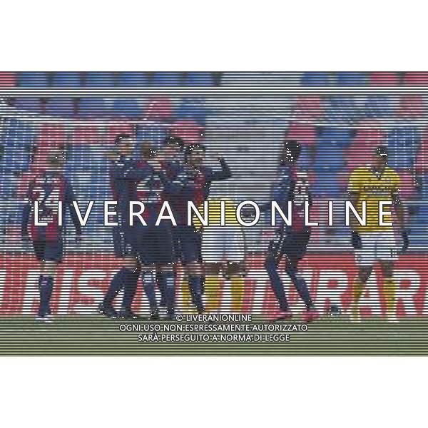 Bologna - Udinese Campionato di Calcio Serie A TIM 06/01/2021 nella foto: Esultanza bologna dopo il goal Tomiyasu Takehiro ©Claudio Zamagni/Agenzia Aldo Liverani during Italian Serie A soccer match between BOLOGNA F.C. and UDINESE at Renato Dall\'Ara Stadium on January 06 2021 photo credit by Claudio Zamagni/Aldo Liverani Photo Agency/AG. ALDO LIVERANI SAS
