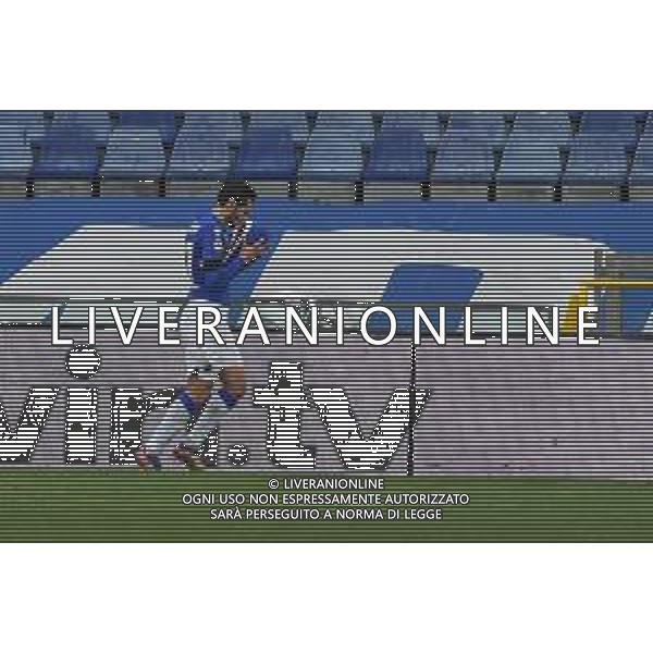 Danilo Vigo/LM - UC Sampdoria vs FC Internazionale - Italian football Serie A match 2020/2021 06 January 2021 - Luigi Ferraris stadium, Genova, Italy Photo showing: ANTONIO CANDREVA (Sampdoria), celebrates after scoring a goal @LM/Danilo Vigo AG ALDO LIVERANI SAS