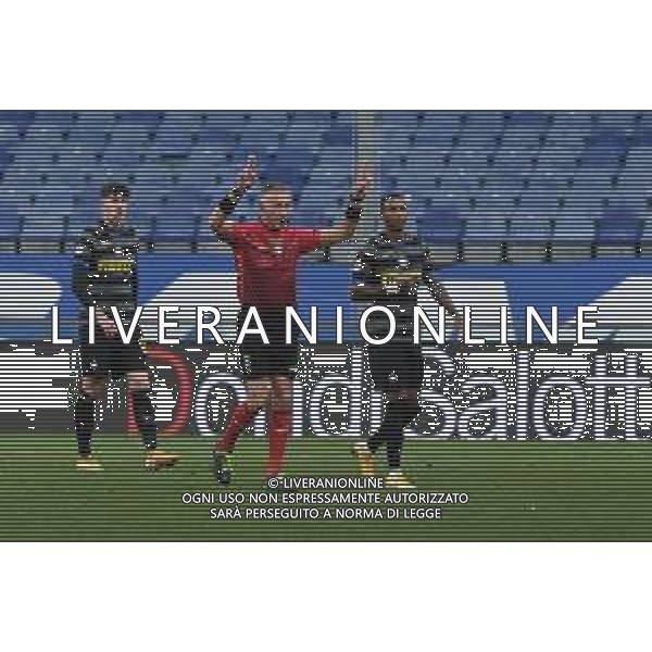 Danilo Vigo/LM - UC Sampdoria vs FC Internazionale - Italian football Serie A match 2020/2021 06 January 2021 - Luigi Ferraris stadium, Genova, Italy Photo showing: The Referee of the match Paolo Valeri, consultin VAR @LM/Danilo Vigo AG ALDO LIVERANI SAS
