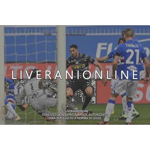 Danilo Vigo/LM - UC Sampdoria vs FC Internazionale - Italian football Serie A match 2020/2021 06 January 2021 - Luigi Ferraris stadium, Genova, Italy Photo showing: EMIL AUDERO (Sampdoria) , Achraf Hakimi (Inter) @LM/Danilo Vigo AG ALDO LIVERANI SAS