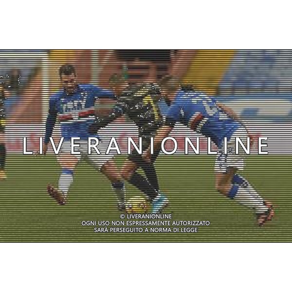 Danilo Vigo/LM - UC Sampdoria vs FC Internazionale - Italian football Serie A match 2020/2021 06 January 2021 - Luigi Ferraris stadium, Genova, Italy Photo showing: ANTONIO CANDREVA (Sampdoria), ino7, LORENZO TONELLI Sampdoria) @LM/Danilo Vigo AG ALDO LIVERANI SAS