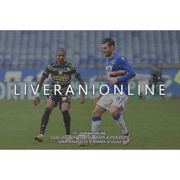 Danilo Vigo/LM - UC Sampdoria vs FC Internazionale - Italian football Serie A match 2020/2021 06 January 2021 - Luigi Ferraris stadium, Genova, Italy Photo showing: ASHLEY YOUNG (Inter), ANTONIO CANDREVA (Sampdoria) @LM/Danilo Vigo AG ALDO LIVERANI SAS