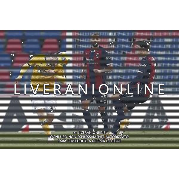 Bologna - Udinese Campionato di Calcio Serie A TIM 06/01/2021 nella foto: Ilija Nestorovski (Udinese) Orsolini Riccardo (Bologna f.c.) ©Claudio Zamagni/Agenzia Aldo Liverani during Italian Serie A soccer match between BOLOGNA F.C. and UDINESE at Renato Dall\'Ara Stadium on January 06 2021 photo credit by Claudio Zamagni/Aldo Liverani Photo Agency / AG. ALDO LIVERANI SAS