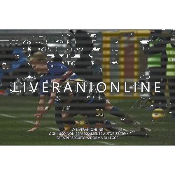 Danilo Vigo/LM - UC Sampdoria vs FC Internazionale - Italian football Serie A match 2020/2021 06 January 2021 - Luigi Ferraris stadium, Genova, Italy Photo showing: MIKKEL DAMSGAARD (Sampdoria), Danilo D\'Ambrosio (Inter) @LM/Danilo Vigo AG ALDO LIVERANI SAS