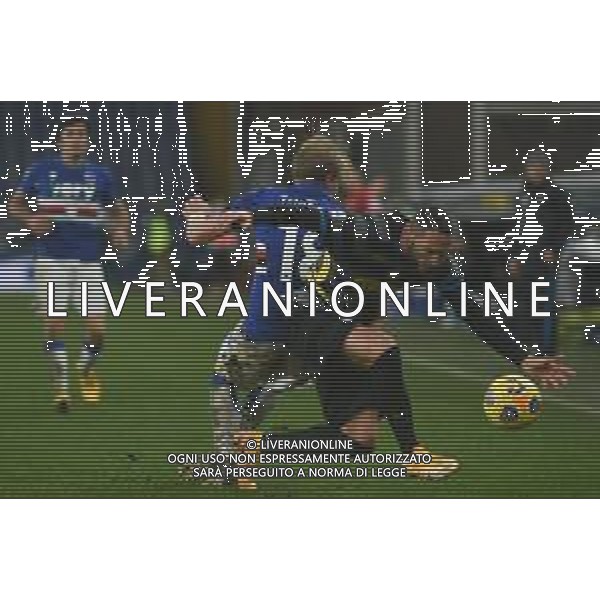 Danilo Vigo/LM - UC Sampdoria vs FC Internazionale - Italian football Serie A match 2020/2021 06 January 2021 - Luigi Ferraris stadium, Genova, Italy Photo showing: MORTEN THORSBY (Sampdoria), Danilo D\'Ambrosio (Inter) @LM/Danilo Vigo AG ALDO LIVERANI SAS