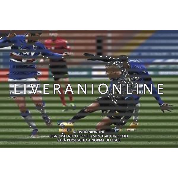 Danilo Vigo/LM - UC Sampdoria vs FC Internazionale - Italian football Serie A match 2020/2021 06 January 2021 - Luigi Ferraris stadium, Genova, Italy Photo showing: ANTONIO CANDREVA (Sampdoria), Alexis Sanchez (Inter), BLADE KEITA (Sampdoria) @LM/Danilo Vigo AG ALDO LIVERANI SAS