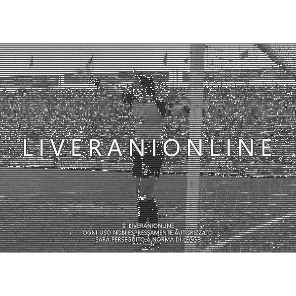03-06-1984 CREMONA-CAMPIONATO DI CALCIO SERIE B CREMONESE -PALERMO 3-3 NELLA FOTO FRANCO PALEARI AG ALDO LIVERANI SAS