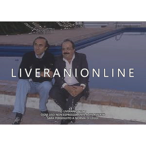 RETROSPETTIVA MAURIZIO COSTANZO GIORNALISTA NELLA FOTO CON PIPPO BAUDO NEL 1986 ©Archivio Giovanni Liverani/AG. ALDO LIVERANI SAS