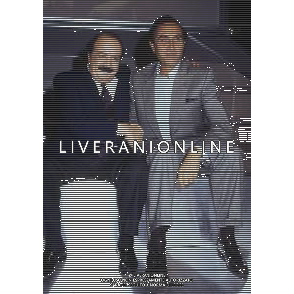 RETROSPETTIVA MAURIZIO COSTANZO GIORNALISTA NELLA FOTO CON PIPPO BAUDO NEL 1986 ©Archivio Giovanni Liverani/AG. ALDO LIVERANI SAS
