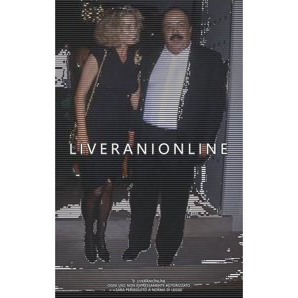 RETROSPETTIVA MAURIZIO COSTANZO GIORNALISTA NELLA FOTO CON MOGLIE MARTA FLAVI NEL 1987 ©Archivio Giovanni Liverani/AG. ALDO LIVERANI SAS