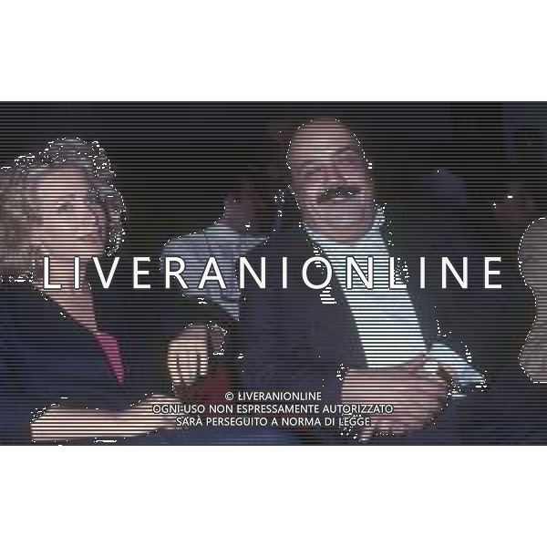 RETROSPETTIVA MAURIZIO COSTANZO GIORNALISTA NELLA FOTO CON MOGLIE MARTA FLAVI NEL 1988 ©Archivio Giovanni Liverani/AG. ALDO LIVERANI SAS