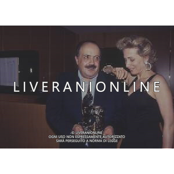 RETROSPETTIVA MAURIZIO COSTANZO GIORNALISTA NELLA FOTO CON MOGLIE MARTA FLAVI NEL 1989 ©Archivio Giovanni Liverani/AG. ALDO LIVERANI SAS