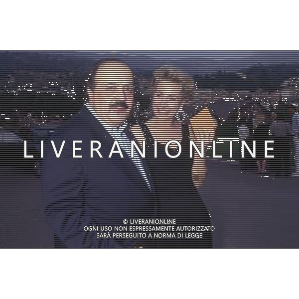 RETROSPETTIVA MAURIZIO COSTANZO GIORNALISTA NELLA FOTO CON MOGLIE MARTA FLAVI NEL 1989 ©Archivio Giovanni Liverani/AG. ALDO LIVERANI SAS