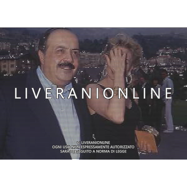 RETROSPETTIVA MAURIZIO COSTANZO GIORNALISTA NELLA FOTO CON MOGLIE MARTA FLAVI NEL 1989 ©Archivio Giovanni Liverani/AG. ALDO LIVERANI SAS