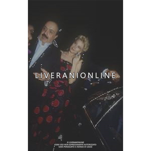 RETROSPETTIVA MAURIZIO COSTANZO GIORNALISTA NELLA FOTO CON MOGLIE MARTA FLAVI NEL 1989 ©Archivio Giovanni Liverani/AG. ALDO LIVERANI SAS