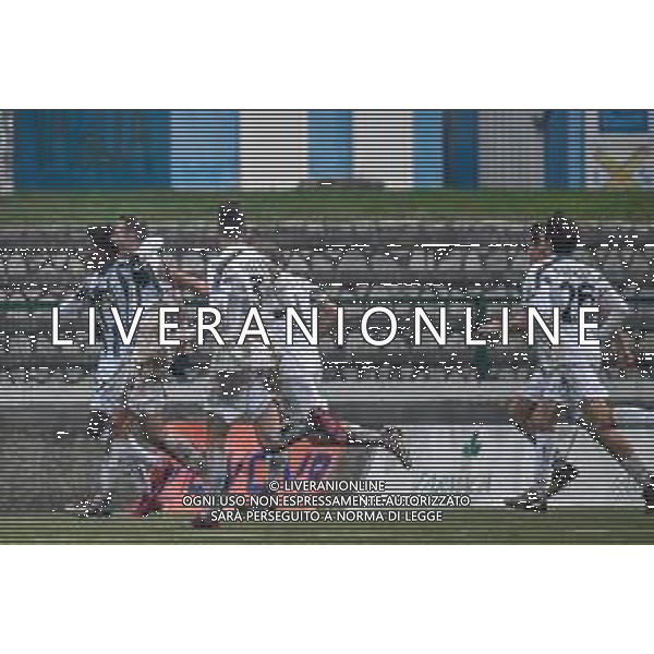 Fabio Fagiolini/LM - Carrarese vs Juventus U23 - Campionato di Calcio Serie C - Lega Pro 2020/2021 09 gennaio 2021 - Stadio Comunale &#34;dei Marmi&#34;, Carrara, Italia Nella foto: Esultanza Juventus per il gol di Alexandre Andrare Correia (Juventus U23) @LM/Fabio Fagiolini AG ALDO LIVERANI SAS