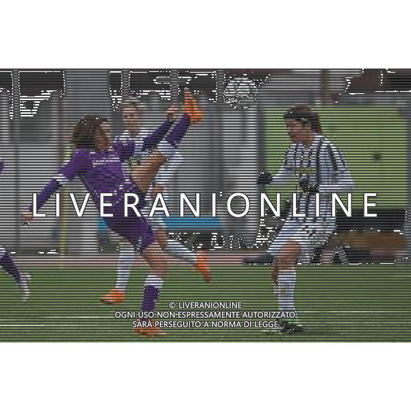 Fabio Fagiolini/LM - Juventus vs Fiorentina Femminile - Italian football Women Supercoppa match 10 January 2021 - chiavari (ge), Italy Photo showing: Daniela Sabatino (Fiorentina) and Sofie Pedersen (Juventus) @LM/Fabio Fagiolini AG ALDO LIVERANI SAS