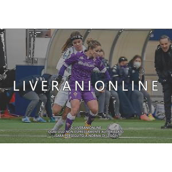 Fabio Fagiolini/LM - Juventus vs Fiorentina Femminile - Italian football Women Supercoppa match 10 January 2021 - chiavari (ge), Italy Photo showing: Tatiana Bonetti (Fiorentina) and Sofie Pedersen (Juventus) @LM/Fabio Fagiolini AG ALDO LIVERANI SAS