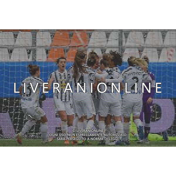 Fabio Fagiolini/LM - Juventus vs Fiorentina Femminile - Italian football Women Supercoppa match 10 January 2021 - chiavari (ge), Italy Photo showing: exultation of the players of Juventus for the goal of Barbara Bonansea (Juventus) @LM/Fabio Fagiolini AG ALDO LIVERANI SAS