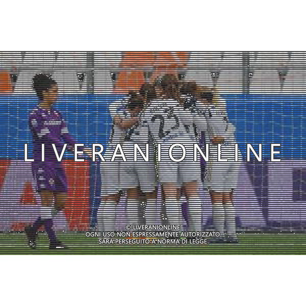 Fabio Fagiolini/LM - Juventus vs Fiorentina Femminile - Italian football Women Supercoppa match 10 January 2021 - chiavari (ge), Italy Photo showing: exultation of the players of Juventus for the goal of Barbara Bonansea (Juventus) @LM/Fabio Fagiolini AG ALDO LIVERANI SAS