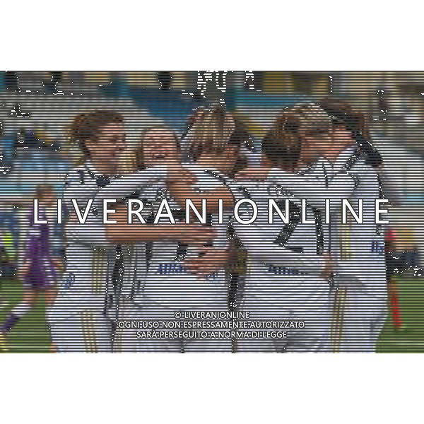 Fabio Fagiolini/LM - Juventus vs Fiorentina Femminile - Italian football Women Supercoppa match 10 January 2021 - chiavari (ge), Italy Photo showing: exultation of the players for new goal of Barbara Bonansea (Juventus) @LM/Fabio Fagiolini AG ALDO LIVERANI SAS