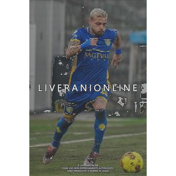 Fabio Fagiolini/LM - Carrarese vs Juventus U23 - Campionato di Calcio Serie C - Lega Pro 2020/2021 09 gennaio 2021 - Stadio Comunale &#34;dei Marmi&#34;, Carrara, Italia Nella foto: Giuseppe Caccavallo (Carrarese) @LM/Fabio Fagiolini AG ALDO LIVERANI SAS