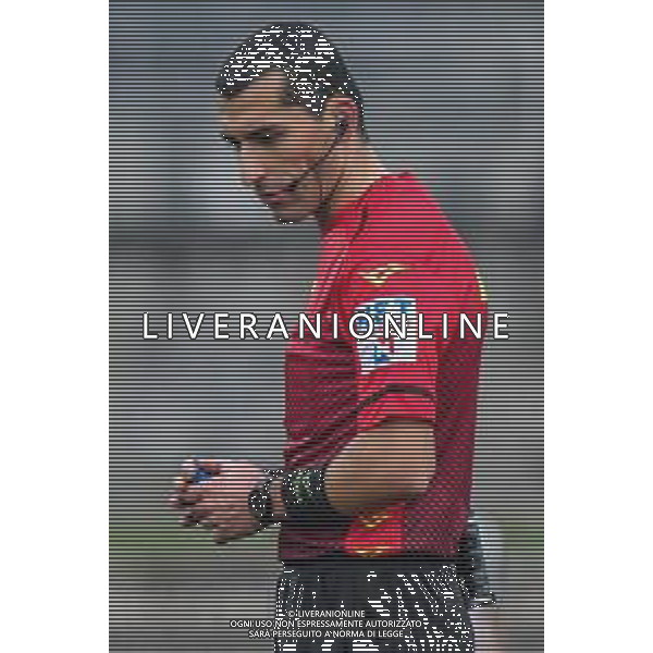 Fabio Fagiolini/LM - Carrarese vs Juventus U23 - Campionato di Calcio Serie C - Lega Pro 2020/2021 09 gennaio 2021 - Stadio Comunale &#34;dei Marmi&#34;, Carrara, Italia Nella foto: Sig. Luigi Carella di Bari arbitro dell\'incontro @LM/Fabio Fagiolini AG ALDO LIVERANI SAS