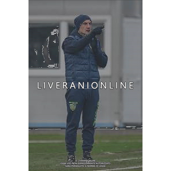 Fabio Fagiolini/LM - Carrarese vs Juventus U23 - Campionato di Calcio Serie C - Lega Pro 2020/2021 09 gennaio 2021 - Stadio Comunale &#34;dei Marmi&#34;, Carrara, Italia Nella foto: Massimo Maccarone allenatore (Carrarese) @LM/Fabio Fagiolini AG ALDO LIVERANI SAS