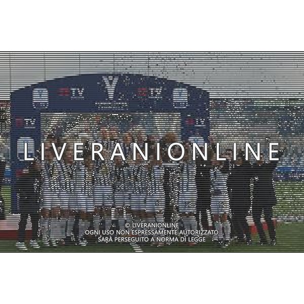 Fabio Fagiolini/LM - Final - Juventus vs Fiorentina Femminile - Italian football Women Supercoppa match 10 January 2021 - Stadio Comunale &#34;Aldo Gastaldi&#34;, chiavari (ge), Italy Photo showing: exultation of the players of Juventus for the victory of the cup @LM/Fabio Fagiolini AG ALDO LIVERANI SAS
