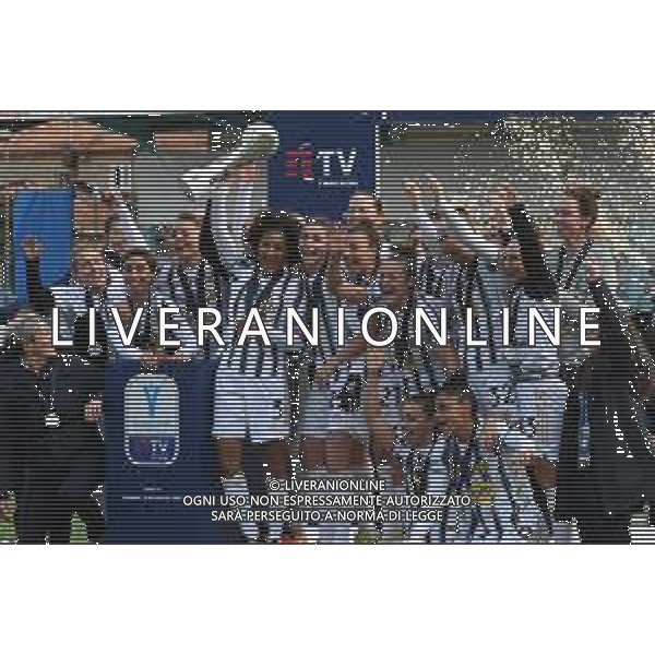 Fabio Fagiolini/LM - Final - Juventus vs Fiorentina Femminile - Italian football Women Supercoppa match 10 January 2021 - Stadio Comunale &#34;Aldo Gastaldi&#34;, chiavari (ge), Italy Photo showing: exultation of the players of Juventus for the victory of the cup @LM/Fabio Fagiolini AG ALDO LIVERANI SAS