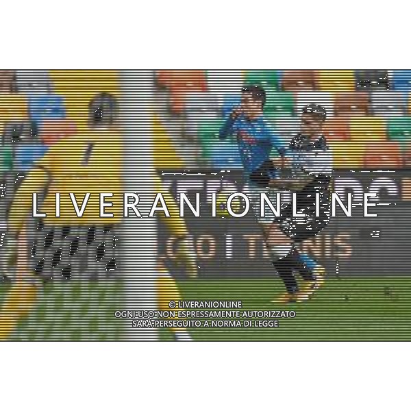 Ettore Griffoni/LM - Udinese Calcio vs SSC Napoli - Italian football Serie A match 2020/2021 10 January 2021 - Friuli Dacia Arena stadium, udine, Italy Photo showing: Foul of Kevin Bonifazi (Udinese) on Hirving Lozano (Napoli) @LM/Ettore Griffoni AG ALDO LIVERANI SAS