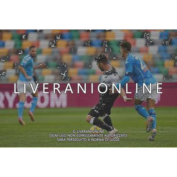 Ettore Griffoni/LM - Udinese Calcio vs SSC Napoli - Italian football Serie A match 2020/2021 10 January 2021 - Friuli Dacia Arena stadium, udine, Italy Photo showing: Foul of Giovanni Di Lorenzo (Napoli) on Tolgay Arslan (Udinese) @LM/Ettore Griffoni AG ALDO LIVERANI SAS