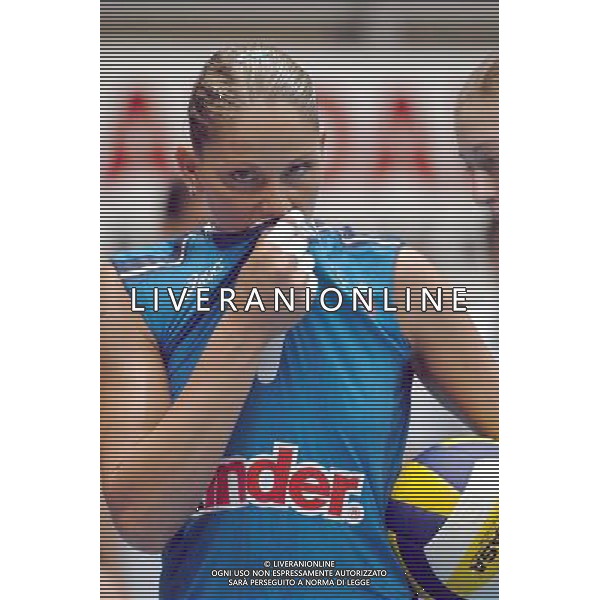 LIVORNO,25 AGOSTO 2005 VOLLEY FEMMINILE QUADRANGOLARE INTERNAZIONALE \'CITTA\' DI LIVORNO\' PARTITA ITALIA-TURCHIA NELLA FOTO:GIOLI SIMONA FOTO BIZZI-A.LIVERANI