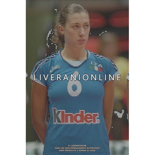LIVORNO,25 AGOSTO 2005 VOLLEY FEMMINILE QUADRANGOLARE INTERNAZIONALE \'CITTA\' DI LIVORNO\' PARTITA ITALIA-TURCHIA NELLA FOTO:FIORIN VALENTINA FOTO BIZZI-A.LIVERANI
