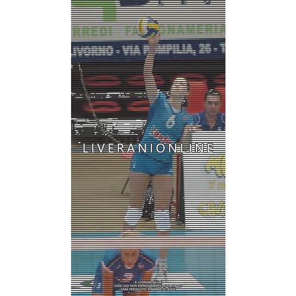 LIVORNO,25 AGOSTO 2005 VOLLEY FEMMINILE QUADRANGOLARE INTERNAZIONALE \'CITTA\' DI LIVORNO\' PARTITA ITALIA-TURCHIA NELLA FOTO:FIORIN VALENTINA FOTO BIZZI-A.LIVERANI