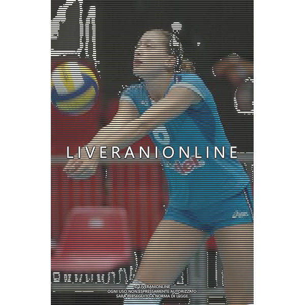 LIVORNO,25 AGOSTO 2005 VOLLEY FEMMINILE QUADRANGOLARE INTERNAZIONALE \'CITTA\' DI LIVORNO\' PARTITA ITALIA-TURCHIA NELLA FOTO:FIORIN VALENTINA FOTO BIZZI-A.LIVERANI