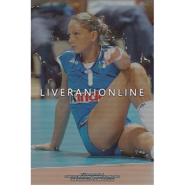 LIVORNO,25 AGOSTO 2005 VOLLEY FEMMINILE QUADRANGOLARE INTERNAZIONALE \'CITTA\' DI LIVORNO\' PARTITA ITALIA-TURCHIA NELLA FOTO:GIOLI SIMONA FOTO BIZZI-A.LIVERANI