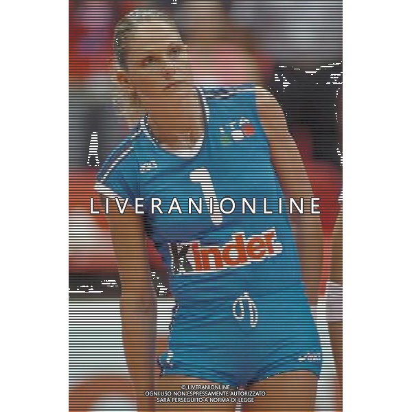 LIVORNO,25 AGOSTO 2005 VOLLEY FEMMINILE QUADRANGOLARE INTERNAZIONALE \'CITTA\' DI LIVORNO\' PARTITA ITALIA-TURCHIA NELLA FOTO:GIOLI SIMONA FOTO BIZZI-A.LIVERANI