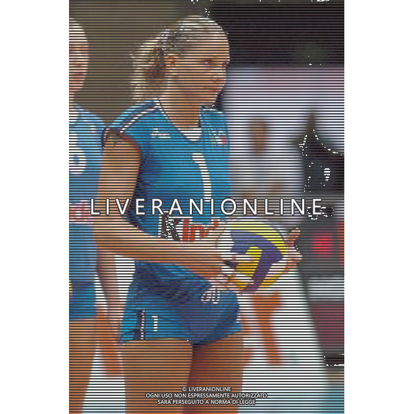 LIVORNO,25 AGOSTO 2005 VOLLEY FEMMINILE QUADRANGOLARE INTERNAZIONALE \'CITTA\' DI LIVORNO\' PARTITA ITALIA-TURCHIA NELLA FOTO:GIOLI SIMONA FOTO BIZZI-A.LIVERANI