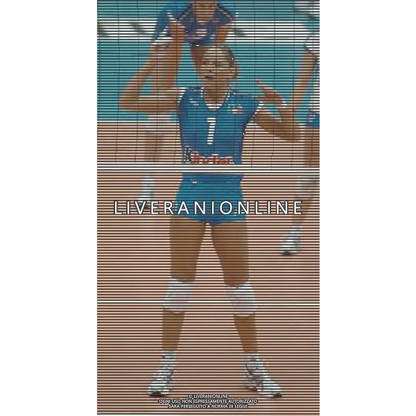 LIVORNO,25 AGOSTO 2005 VOLLEY FEMMINILE QUADRANGOLARE INTERNAZIONALE \'CITTA\' DI LIVORNO\' PARTITA ITALIA-TURCHIA NELLA FOTO:GIOLI SIMONA FOTO BIZZI-A.LIVERANI