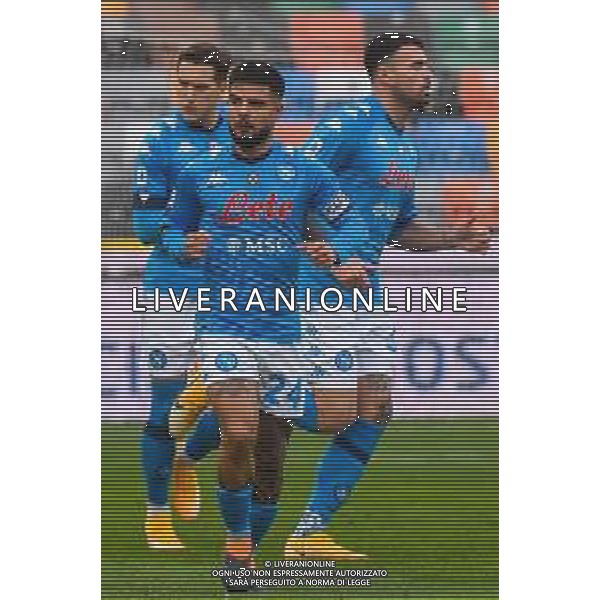 Franco Debernardi/LM - Udinese Calcio vs SSC Napoli - Italian football Serie A match 2020/2021 10 January 2021 - Friuli Dacia Arena stadium, udine, Italy Photo showing: Lorenzo Insigne of Napoli reacts after makes a penalty @LM/Franco Debernardi AG ALDO LIVERANI SAS
