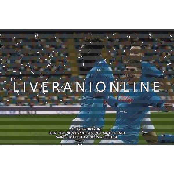 Franco Debernardi/LM - Udinese Calcio vs SSC Napoli - Italian football Serie A match 2020/2021 10 January 2021 - Friuli Dacia Arena stadium, udine, Italy Photo showing: Tiemoue Bakayoko of Napolii reacts after scores a goal @LM/Franco Debernardi AG ALDO LIVERANI SAS